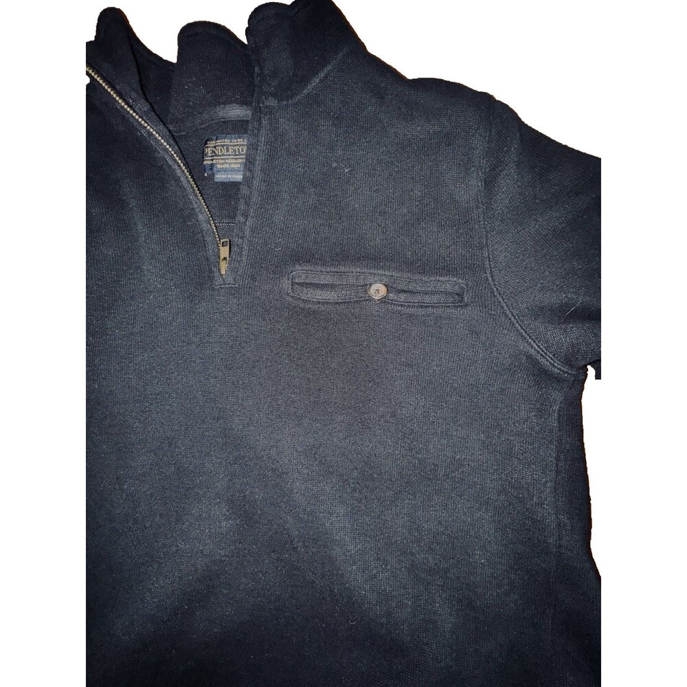 Pendleton Quarter Zip Mock Neck Pullover Sweater … - image 5